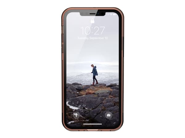 [U] Protective Case for iPhone 12/12 Pro 5G [6.1-inch] - Lucent Orange - Baksidesskydd för mobiltelefon - orange, genomskinlig, CrystalClear - 6.1" -