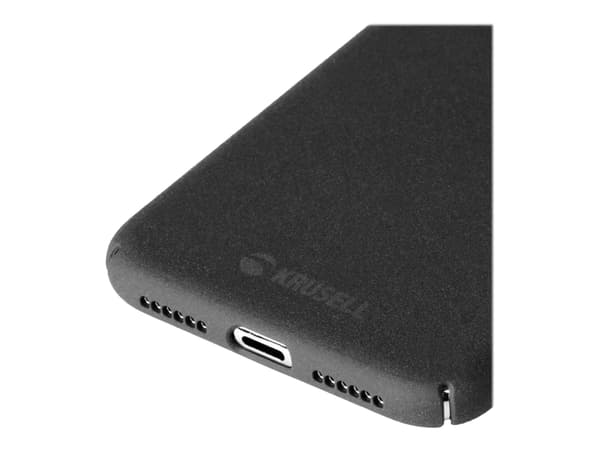 Krusell SandCover - Baksidesskydd för mobiltelefon - svart - för Apple iPhone 12, 12 Pro