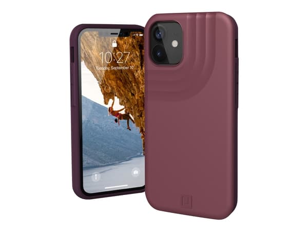 [U] Protective Case for iPhone 12 Mini 5G [5.4-inch] - Anchor Aubergine - Baksidedeksel for mobiltelefon - aubergine, matt - 5.4" - for Apple iPhone
