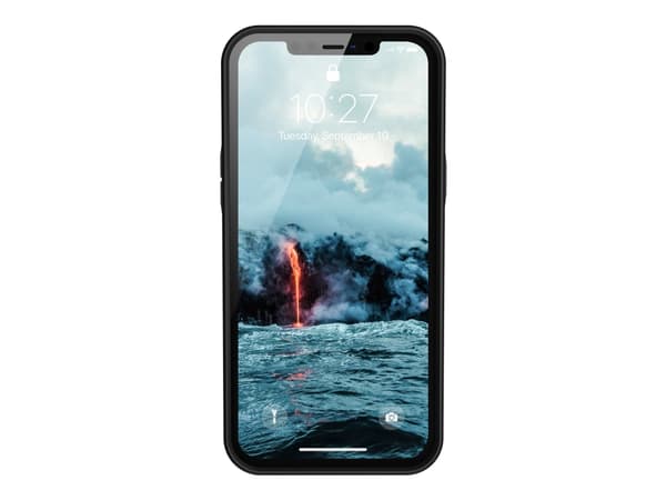UAG Rugged Case for iPhone 12 Pro Max 5G [6,7-tommers] - Outback Bio Black - Bagsidecover til mobiltelefon - 100 % komposterbart bioplastikk - sort -
