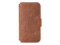 Miniatyrbilde 2 av 5: Krusell Sunne PhoneWallet - Lommebok for mobiltelefon - ekte skinn - årgangskonjakk - for Apple iPhone 12 Pro Max