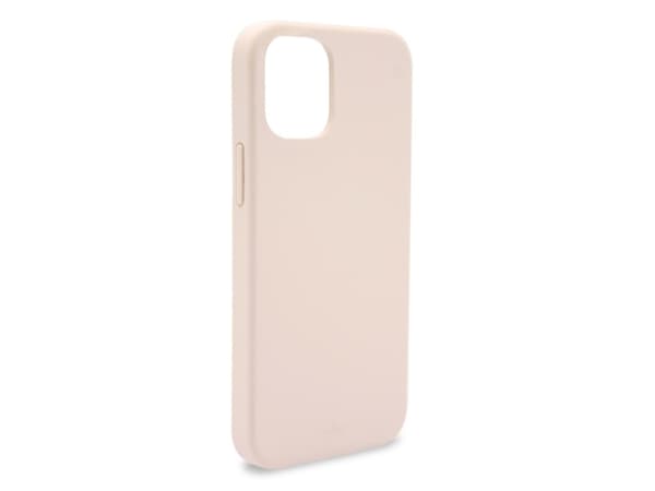 PURO Icon - Baksidesskydd för mobiltelefon - flytande silikon - powder pink - 6.1" - för Apple iPhone 12, 12 Pro