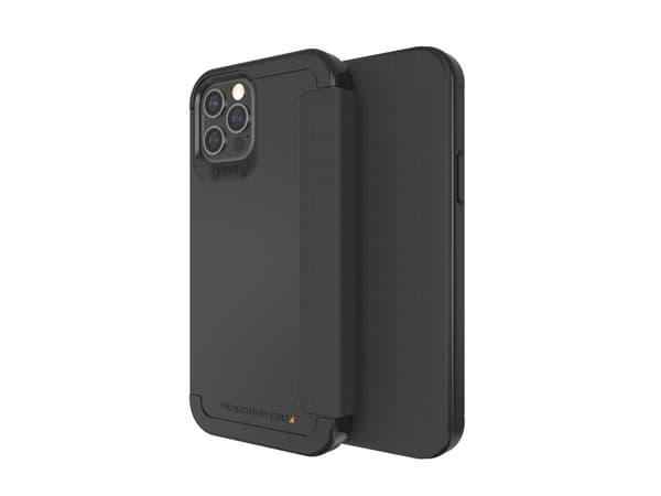 GEAR4 D3O Wembley Flip, Folio, Apple, iPhone 12/12 Pro, 15,5 cm (6.1"), Svart