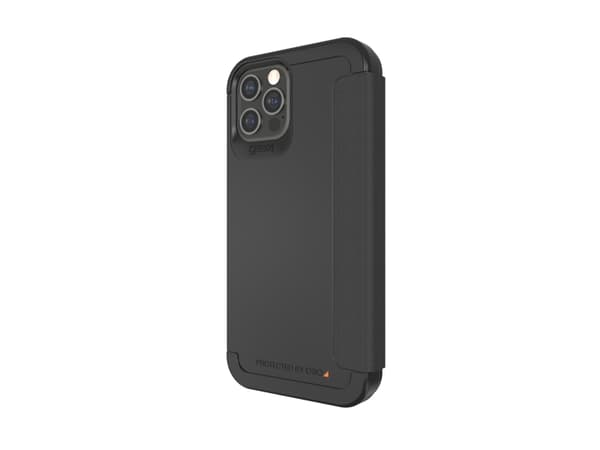 GEAR4 D3O Wembley Flip, Folio, Apple, iPhone 12/12 Pro, 15,5 cm (6.1"), Svart