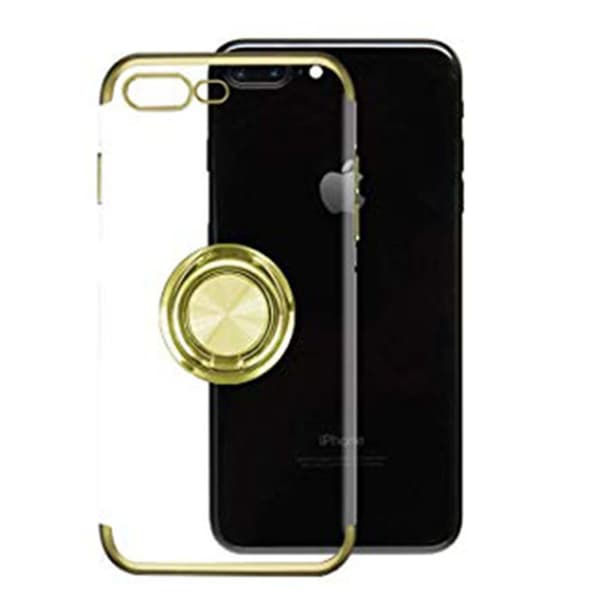 Skyddande Silikonskal med Ringh�llare - iPhone 7 Plus