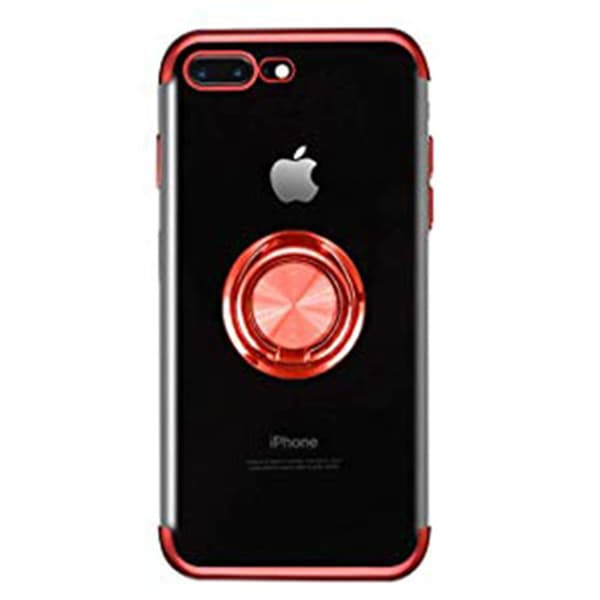 Skyddande Silikonskal med Ringh�llare - iPhone 7 Plus