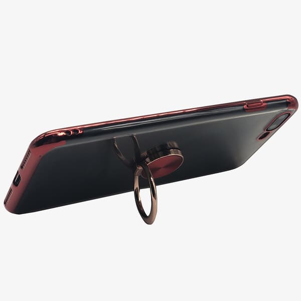 Skyddande Silikonskal med Ringh�llare - iPhone 7 Plus