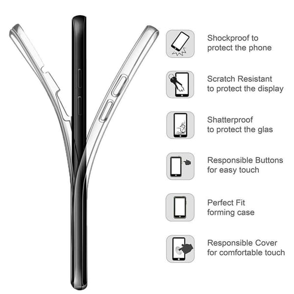 Silikonfodral med Touchsensor (Fram & Bak) Huawei Mate 20 Pro