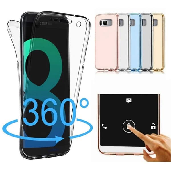 Silikonfodral med Touchsensor (Fram & Bak) Huawei Mate 20 Pro Roséguld
