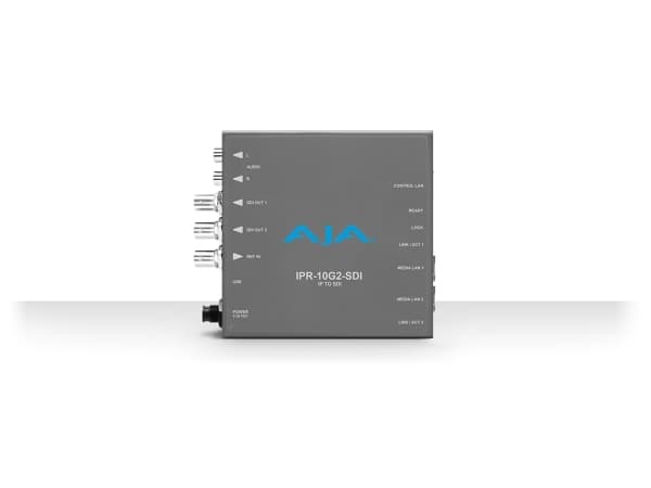 AJA IPR-10G2-SDI, Aktiv, Grå, 1920 x 1080, -, 525i,625i,720p,1080i,1080p, BNC, 20 V