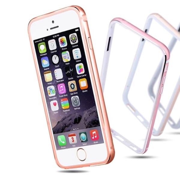 iPhone 6/6S Plus - Stilren Bumper i Aluminium och Silikon