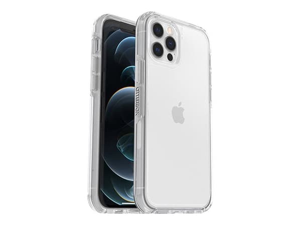 OtterBox Symmetry Series - ProPack Packaging - baksidedeksel for mobiltelefon - polykarbonat, syntetisk gummi - blank - for Apple iPhone 12, 12 Pro