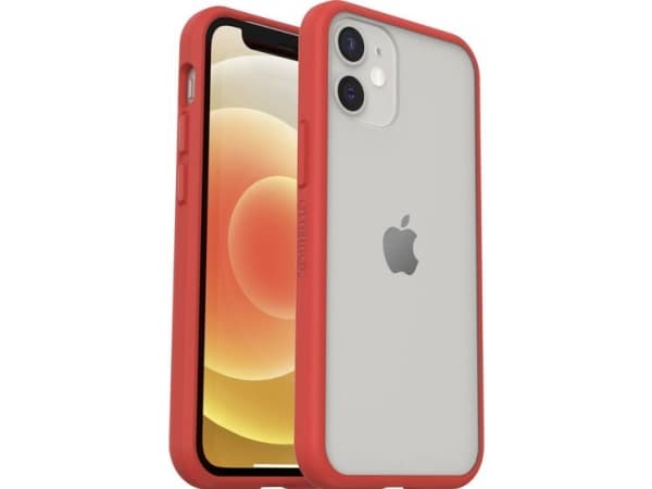 OtterBox React Series - Baksidedeksel for mobiltelefon - kraftrød - for Apple iPhone 12 mini