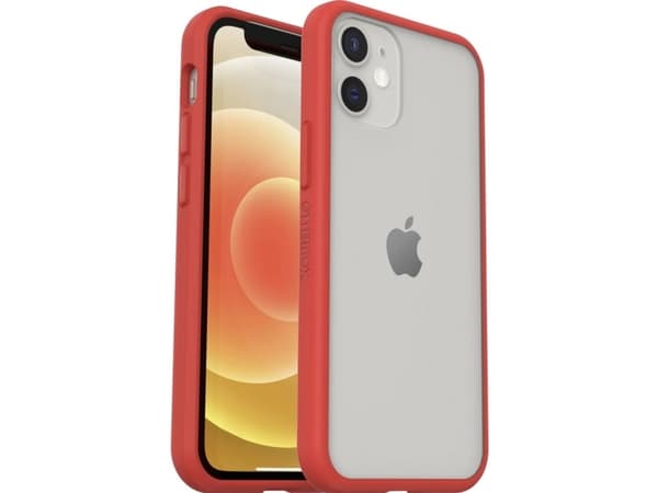 OtterBox React Series - Baksidedeksel for mobiltelefon - kraftrød - for Apple iPhone 12 mini