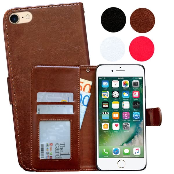 Læder Etui til iPhone 5/5s/SE2016 - Med ID-lomme