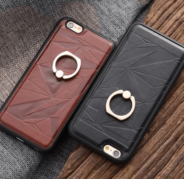 Smart Exklusivt iPhone 6/6S skal med ringhållare Hög Kvalitet!
