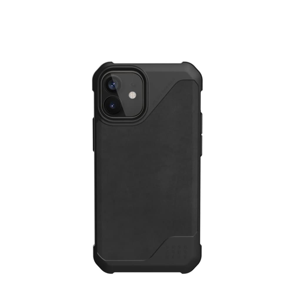 iPhone 12 Mini Suojakuori Metropolis LT Leather Musta