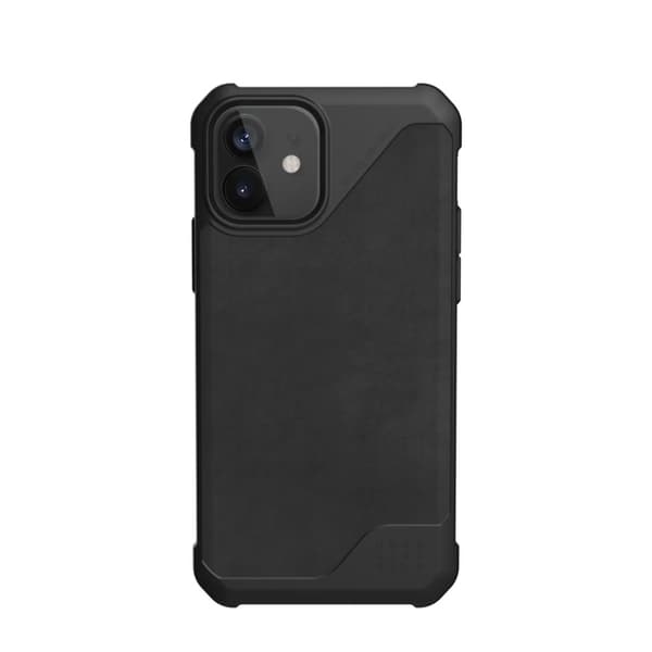 iPhone 12/iPhone 12 Pro Deksel Metropolis LT Leather Svart