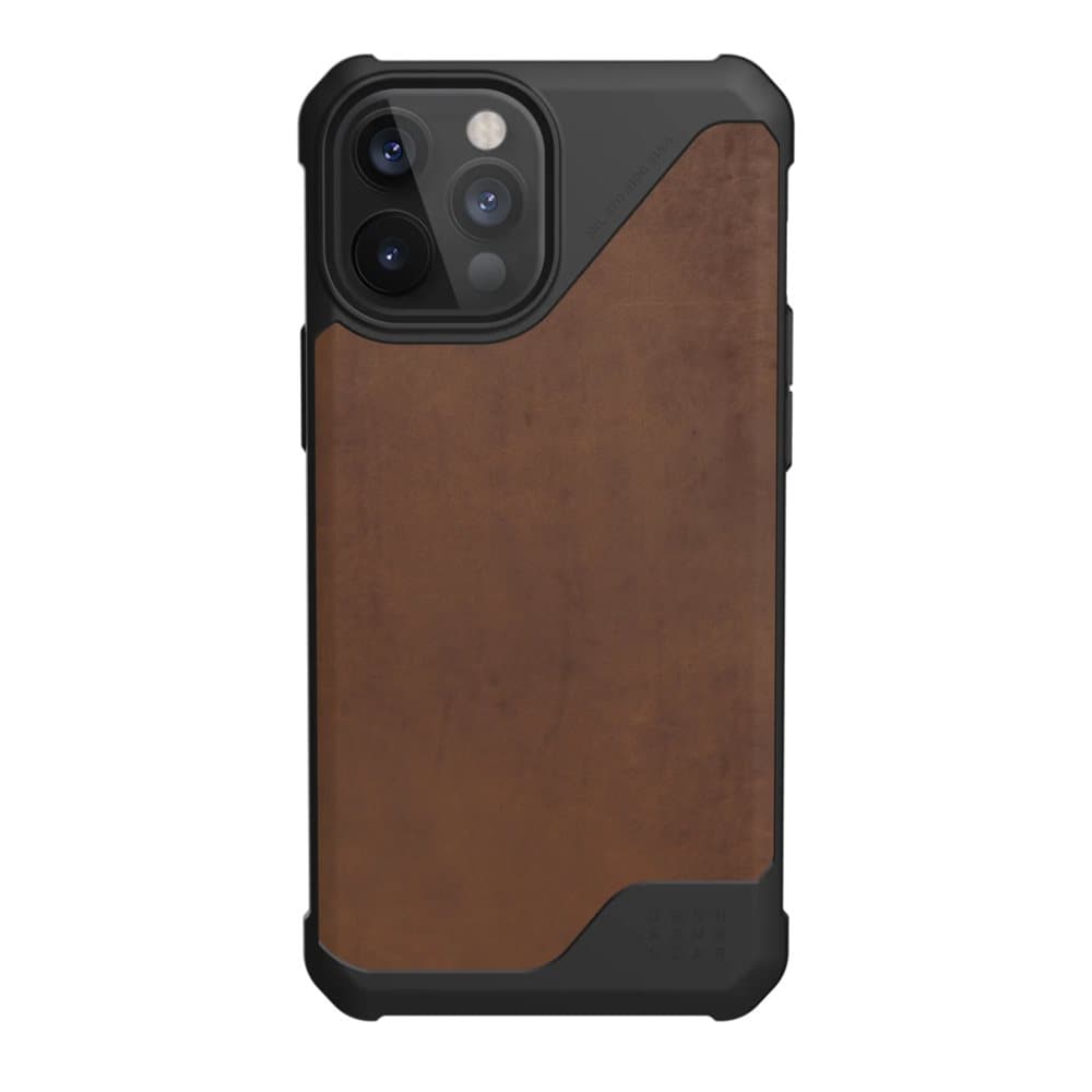 iPhone 12 Pro Max Suojakuori Metropolis LT Leather Ruskea