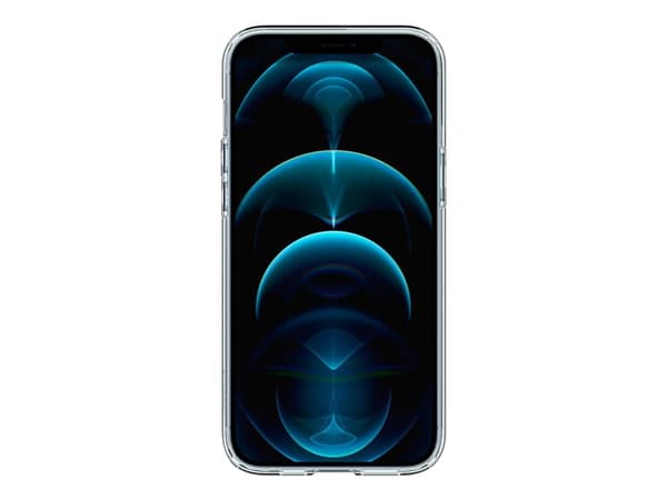 Spigen Ultra Hybrid - Baksidedeksel for mobiltelefon - polykarbonat, termoplast-polyuretan (TPU) - krystallklar - for Apple iPhone 12 Pro Max