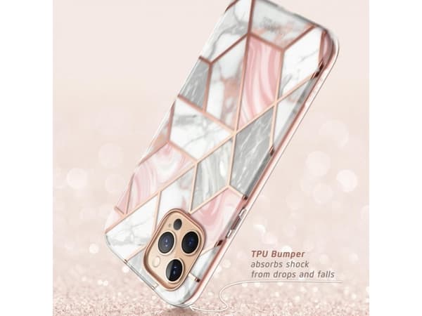 i-Blason Cosmo IPHONE2020-6.7- -SP-MARBLE, Etui, Apple, iPhone 12 Max 6.7 2020, 17 cm (6.7"), Rosa