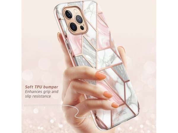 i-Blason Cosmo IPHONE2020-6.7- -SP-MARBLE, Etui, Apple, iPhone 12 Max 6.7 2020, 17 cm (6.7"), Rosa