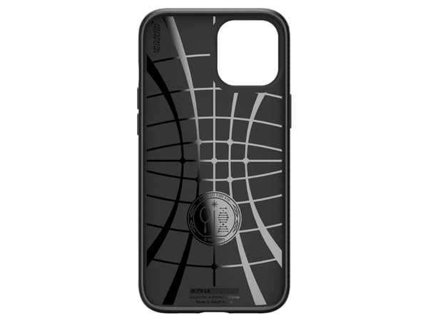 Spigen Liquid Air Matte, Etui, Apple, iPhone 12 Pro Max, 17 cm (6.7"), Sort