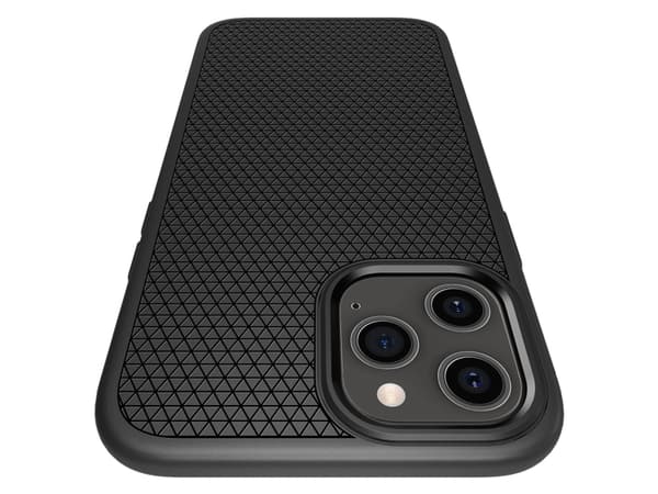 Spigen Liquid Air Matte, Etui, Apple, iPhone 12 Pro Max, 17 cm (6.7"), Sort