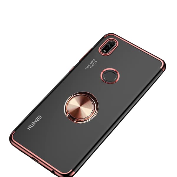 Smart Skal med Ringhållare (FLOVEME) - Huawei P40 Lite E Roséguld