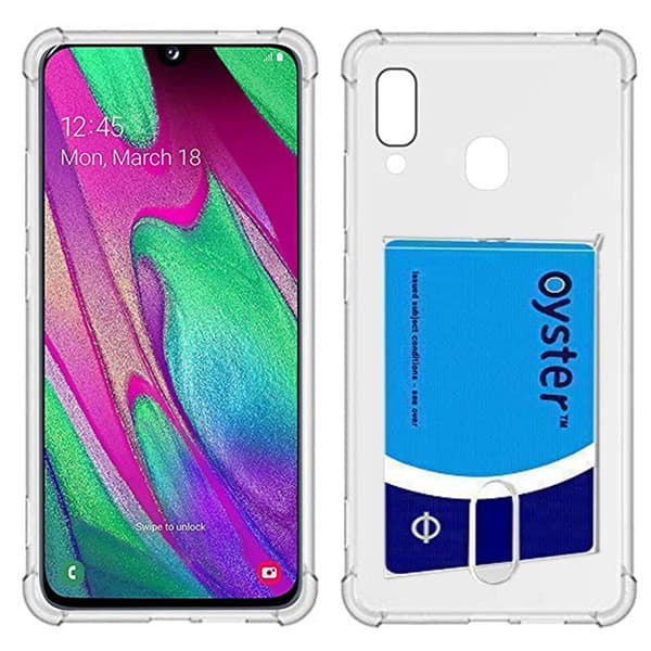 Stötdämpande Skal med Kortfack - Samsung Galaxy A40