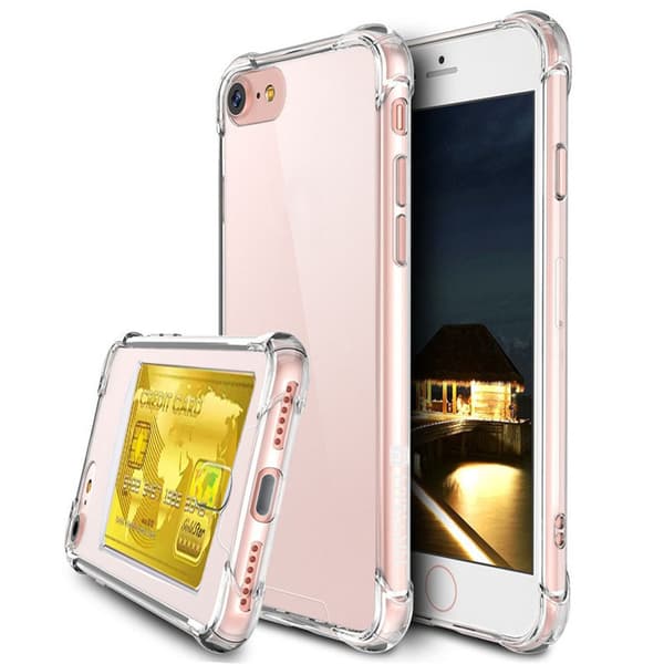 iPhone 6/6S PLUS - Smidigt Skyddsskal med Kortfack (FLOVEME)