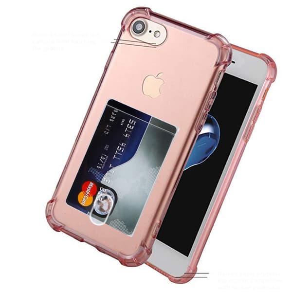 iPhone 6/6S PLUS - Smidigt Skyddsskal med Kortfack (FLOVEME)
