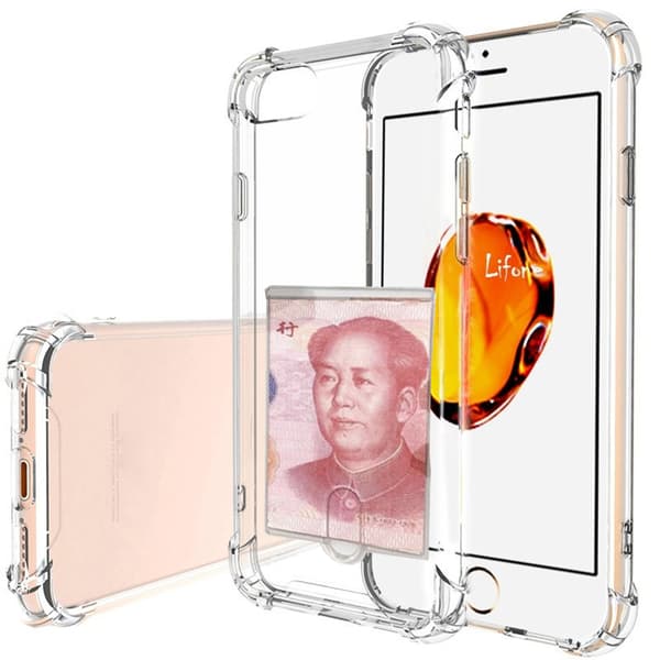 iPhone 6/6S PLUS - Smidigt Skyddsskal med Kortfack (FLOVEME)