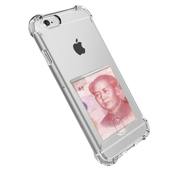 iPhone 6/6S PLUS - Smidigt Skyddsskal med Kortfack (FLOVEME)