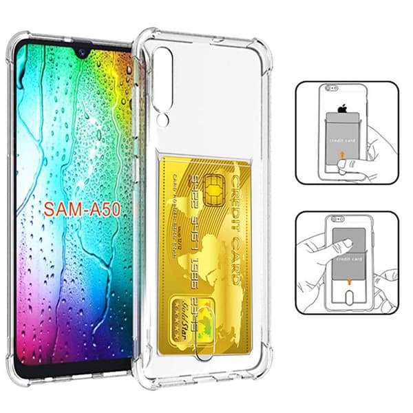 Skyddande Skal med Kortfack - Samsung Galaxy A70