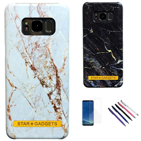 Samsung Galaxy S8 - Skal / Skydd / Marmor Black