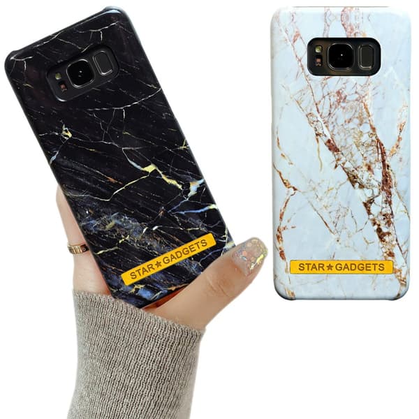 Samsung Galaxy S8 - Skal / Skydd / Marmor White