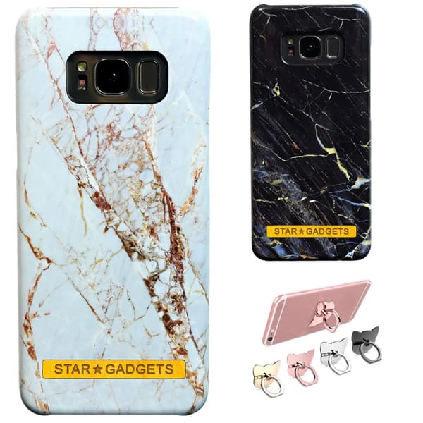 Samsung Galaxy S8 - Cover / Beskyttelse Marble White