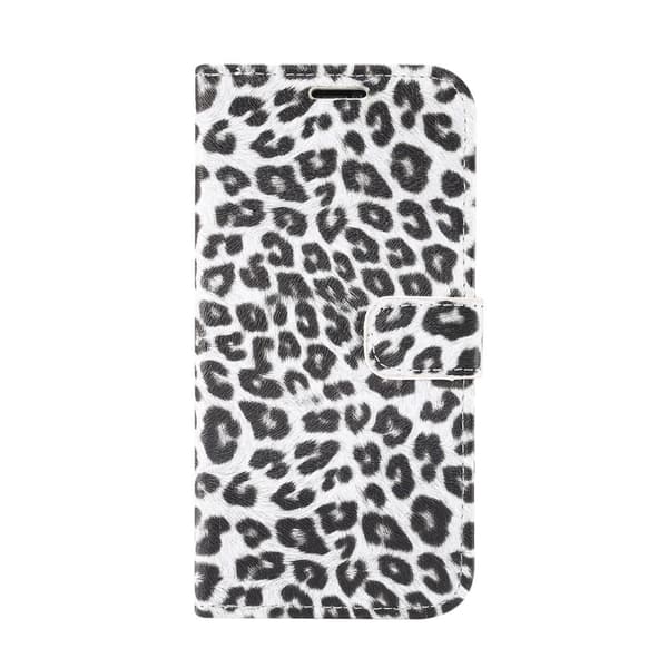iPhone 12 / 12 Pro Plånboksfodral Fodral Leopard - Vit