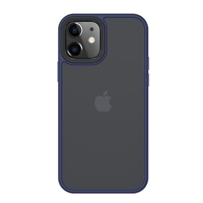 iPhone 12/iPhone 12 Pro Cover Hård Plastikik TPU Blå