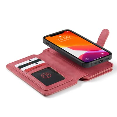 iPhone 12/iPhone 12 Pro Suojakotelo 007 Series Irrotettava Kuori Punainen
