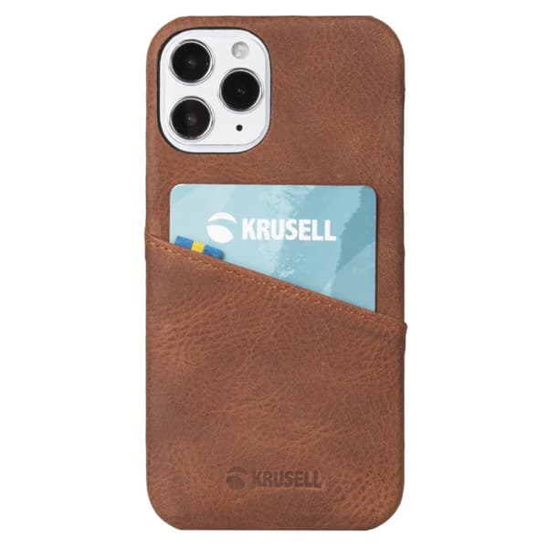 Krusell iPhone 12 Mini Cover Sunne CardCover Vintage Cognac
