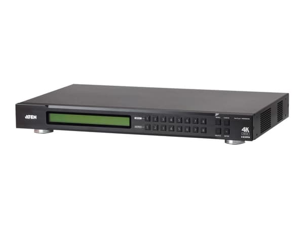ATEN VanCryst VM0808HB 8 x 8 True 4K HDMI Matrix Switch - Video-/ljudomkopplare - skrivbordsmodell, rackmonterbar