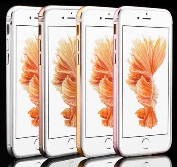 iPhone 6/6S Plus - Stilren Bumper i Aluminium och Silikon