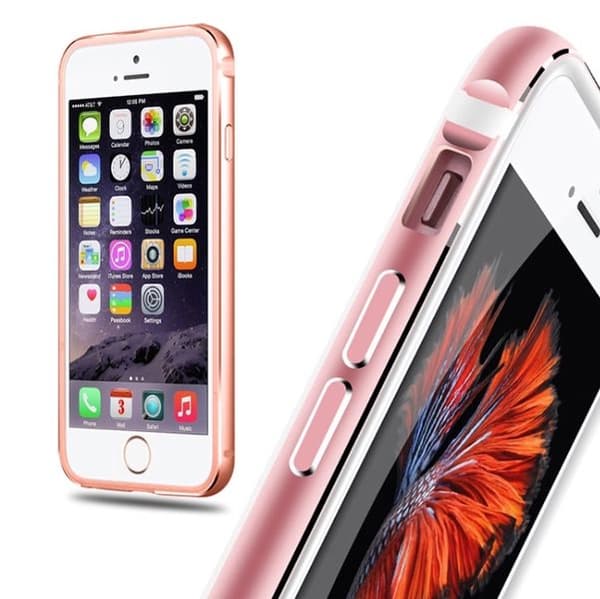 iPhone 6/6S Plus - Stilren Bumper i Aluminium och Silikon