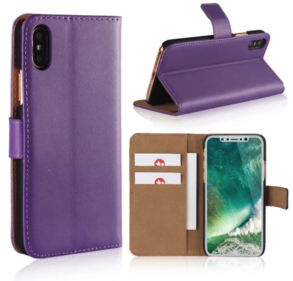 Elegant Fodral (Läder) till iPhone X/XS