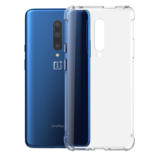 OnePlus 7 Pro - Stötdämpande Floveme Silikonskal Transparent
