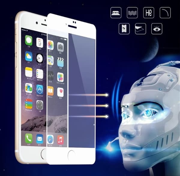 iPhone 6/6S Plus (2-PACK) Skärmskydd av HuTech (HD) Svart