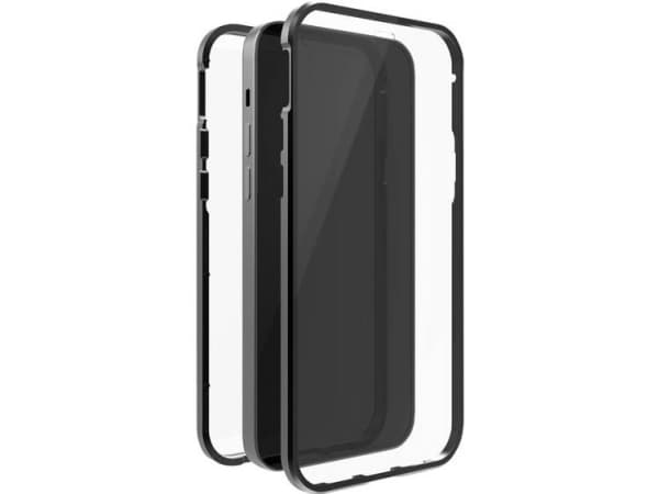 Black Rock 360° Glass Mobiltelefon backcover Apple iPhone 12, iPhone 12 Pro Sort, Transparent