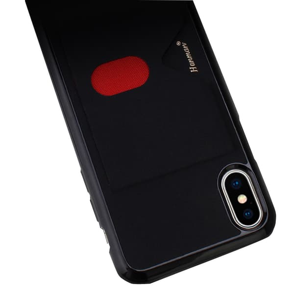 Skyddande Stilsäkert Skal med Kortfack - iPhone X/XS